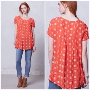 Anthro Holding Horses Abstractions Tunic Size M